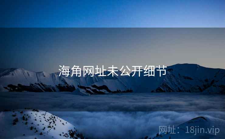 海角网址未公开细节