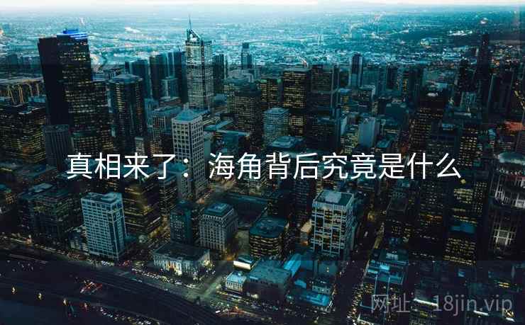 真相来了：海角背后究竟是什么
