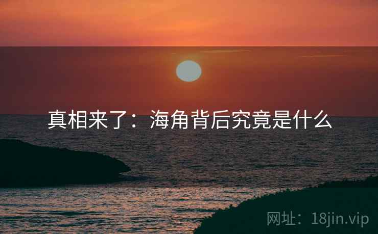 真相来了：海角背后究竟是什么