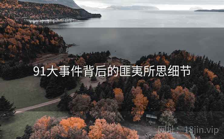 91大事件背后的匪夷所思细节