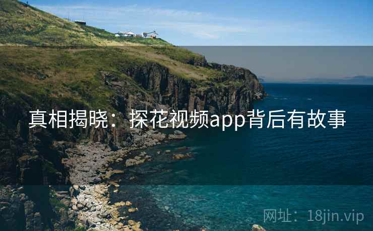真相揭晓：探花视频app背后有故事