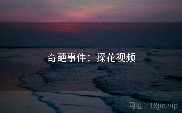 奇葩事件：探花视频