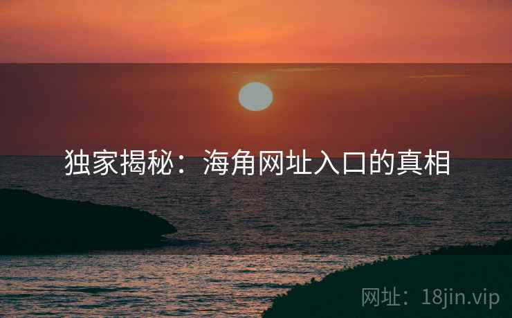 独家揭秘：海角网址入口的真相