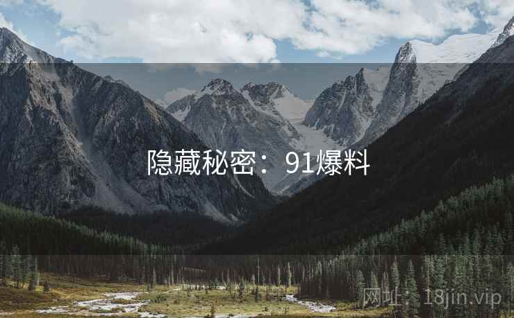 隐藏秘密：91爆料